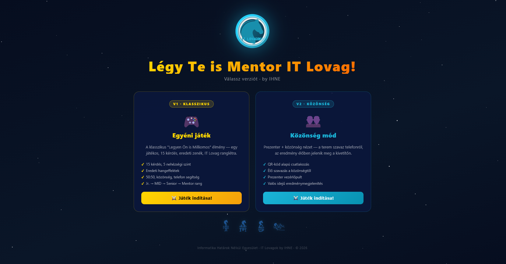 "Légy Te is Mentor IT Lovag"